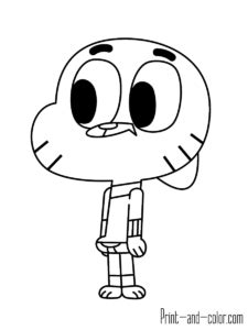 Your guide for all types of crafts. The Amazing World of Gumball coloring pages | Print and ...