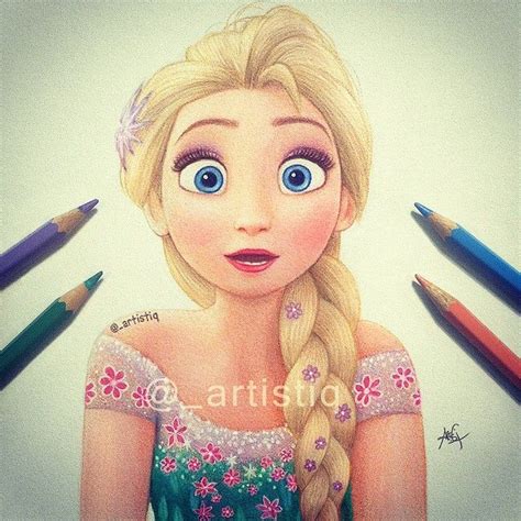 Pz5eocrglal Elsa From Frozen Colored