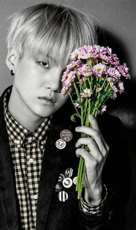 Suga Bts Photoshoot Flowers Bts Suga Suga Min Yoongi Bts