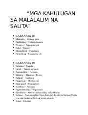 Mga Malalim Na Salita Sa Filipino Na May Kahulugan At Pangungusap