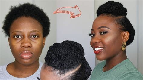 Here are all the steps for this halo crown she created by pinning two pigtails to the front of her head. SIMPLE Protective Style For Short 4C Natural Hair Tutorial ...