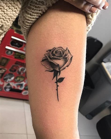 Try this beautiful tattoo design for a spectacular effect! Top 71 Best Small Rose Tattoo Ideas - 2021 Inspiration Guide