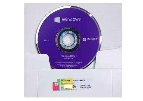 Certain editions are distributed only on devices directly from an original equipment manufacturer (oem). Microsoft Windows 10 Professional / Pro 64 Bit OEM DVD FQC ...