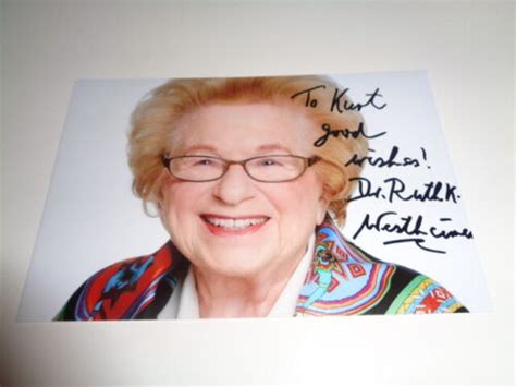 Dr Ruth Westheimer Signed Picture Autographed W Coa Sex Therapist Author Ebay