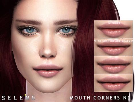 Sims 4 Mouth Corners Cc