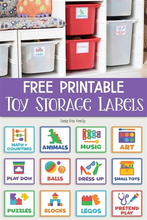 Free Printable Toy Storage Labels And Toy Organizing Tips Storage