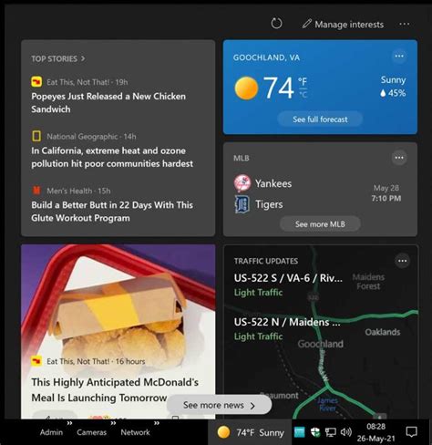 Microsoft Microsoft News And Interests Widget Tweakhound