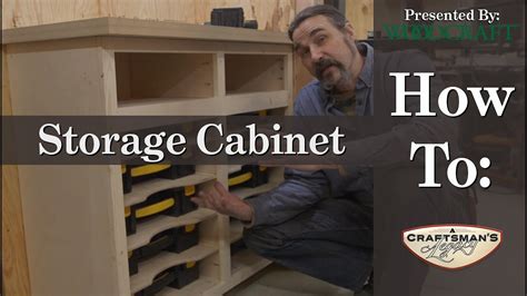 Woodcraft 101 How To Build A Storage Cabinet Youtube