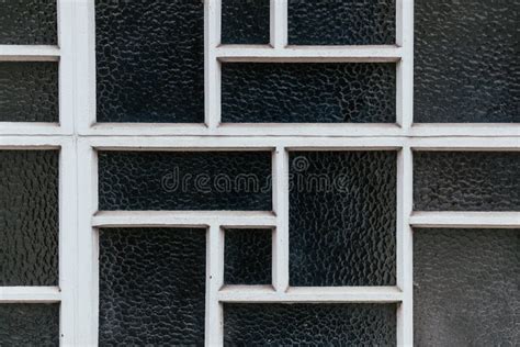 Window With Graphic Geometric Shapes Stock Image Image Of Rectangle