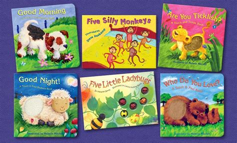 Touch and feel books, in particular, can help with babies' motor skills and sensory awareness. $19.99 for a Dalmatian Press Mini Touch n Feel 6 Book ...