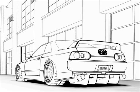 Nissan Skyline Coloring Pages
