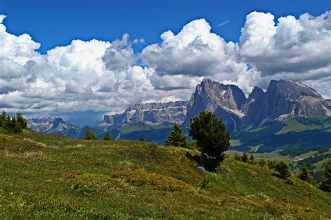Seiser Alm View Langkofel Sella Foto And Bild Südtirol World Bilder