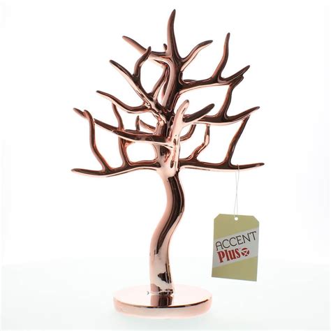 Jewelry Holder For Girls Jewelry Tree For Earrings Rose Gold Jewelry
