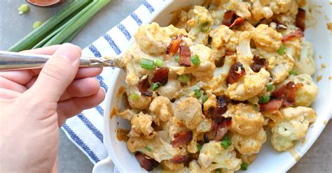 Maybe you're eating mac 'n' cheese out of a box right now. Loaded Bacon Cauliflower Mac and Cheese (Gluten Free ...