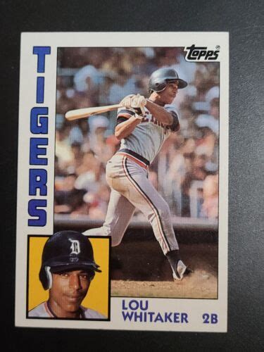 1984 Topps Lou Whitaker 695 Detroit Tigers EBay