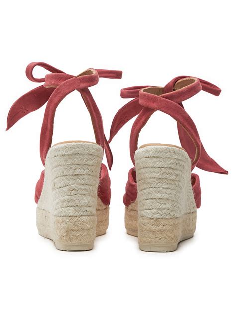 Espadrile Manebi Hamptons Wedge Espadrilles With Knot W 1 5 WS Vișiniu