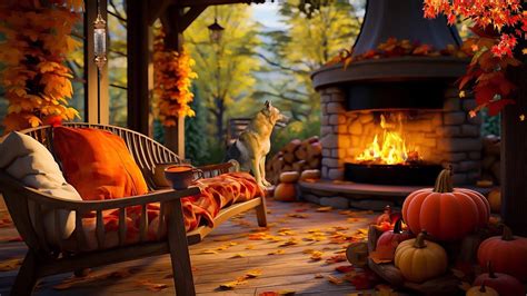 Fall Ambience Cozy Morning Autumn Sounds Crunchy Leaves Nature Sounds