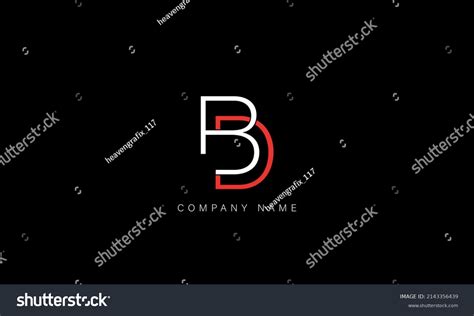 Bd Db Alphabet Letters Logo Monogram Stock Vector Royalty Free