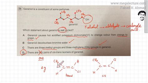 29 9701w11qp11 Geometric Isomers Cis And Trans Alkenes Youtube