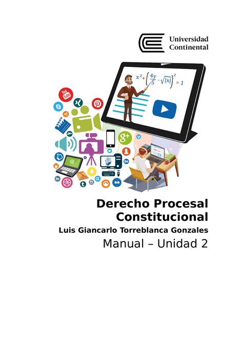 Manual Unidad 2 Derecho Procesal Constitucional Derecho Procesal Constitucional Luis