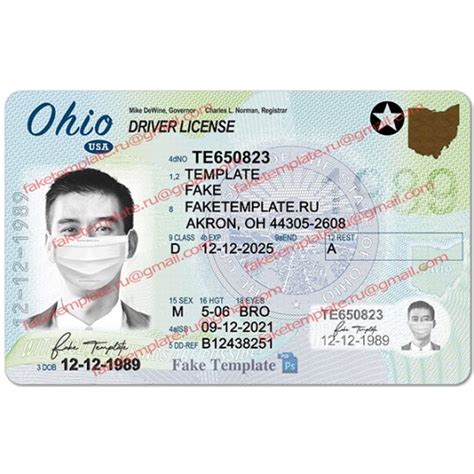 Fake Ohio Drivers License Generator High Quality Fake Template
