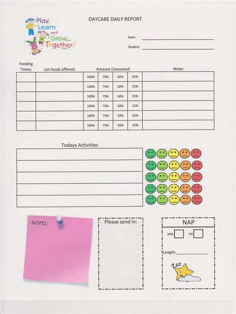 Printable Preschool Report Card Template
