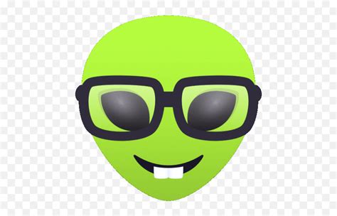 Nerdy Alien Gif Nerdy Alien Joypixels Discover U Share Gifs Del Liceo Aduanero Png Nerd