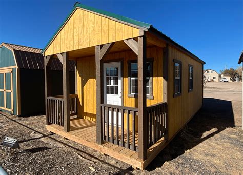 Utility With Porch Yoders Storage Sheds Portable Buildings Colorado