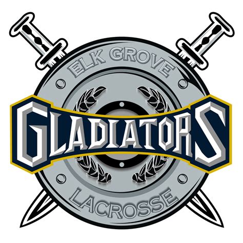 Elk Grove Gladiators Lacrosse New Crest Looking Logo Design Good Luck