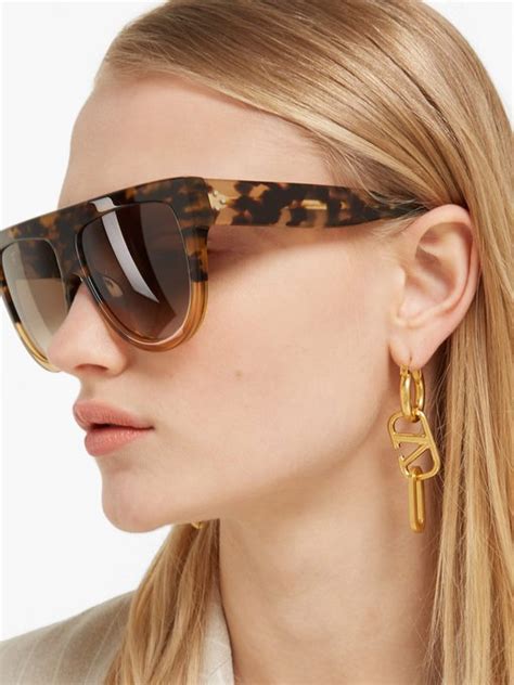 Shadow D Frame Acetate Sunglasses Celine Eyewear Matchesfashion Uk