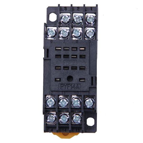 Pyf14a Din Rail Power Relay Socket Base 14 Pin For My4nj Hh54p My4