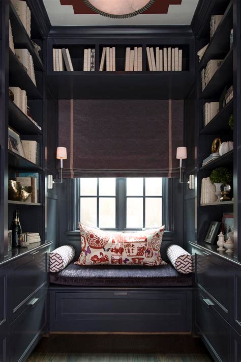 Purple Small Library With Window Seat Hgtv