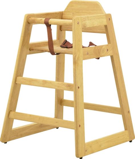 Shop for commercial high chairs. Commercial Natural Wooden High Chair - Omcan