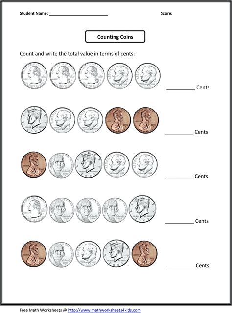66 Fun Money Worksheets to Print Kitty Baby Love ...