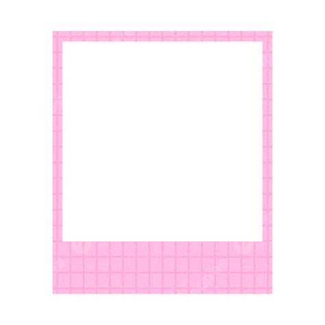 Marco Polaroid Estético En Color Rosa Ceñido Liso Png Polaroid Polaroid Estética Foto