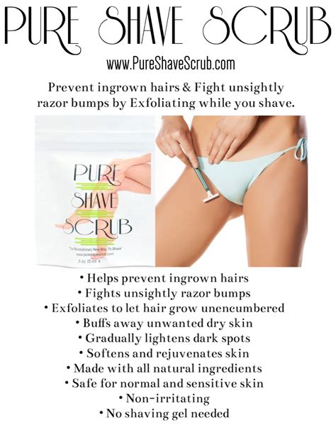 Prevent Ingrown Hairs And Fight Unsightly Razor Bumps By Exfoliating While You Shave Ingrown