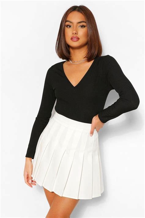 Woven Pleated Super Mini Tennis Skirt Boohoo In 2021 Tennis Skirt