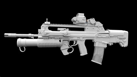 Vhs 2 Assault Rifle 3d Model By 417000 Af343e4 Sketchfab