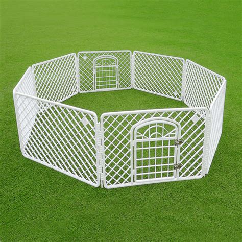 8 Panel Indooroutdoor Plastic Dog Puppy Pet Play And Exercise Pen