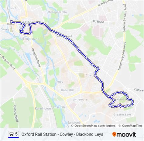 5 Route Schedules Stops And Maps Oxford City Centre Updated