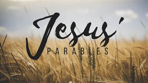 For scripture these are called parables. Bible for Marriage Part 11 - The Parables of Jesus ...
