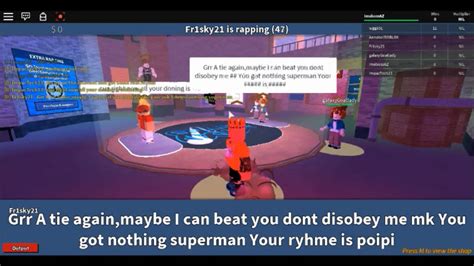 Roblox Rap Battles Lines For Raps Zonealarm Results - best roblox rap battles