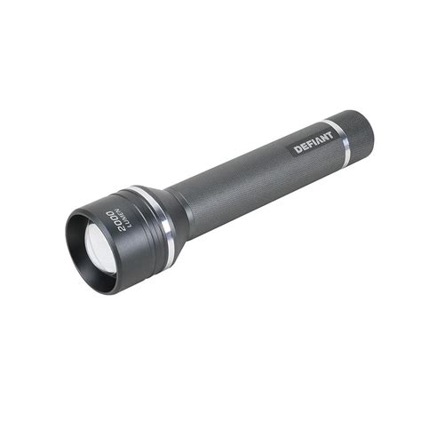 Defiant 2000 Lumens Led Slide To Focusing Aluminum Flashlight 90706
