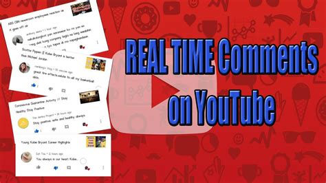 Channel.) a links to videos that he/she watched (red underline: How to find real time comments on YouTube - YouTube