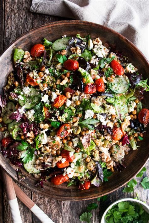 Continue to turn and baste until skin is crisp and flesh is firm. Mediterranean Grilled Chicken Salad with Chimichurri ...