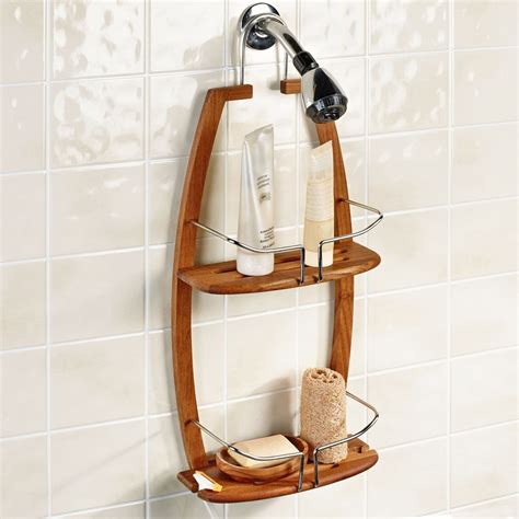 Teak Bathroom Shelves Teak Corner Shelf Caddy Foter Runway Envy