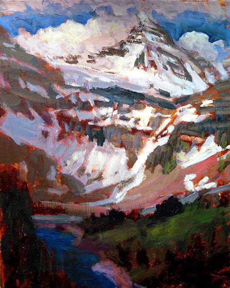 Mt Assiniboine Painting By Brian Simons