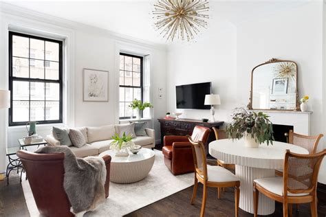A Tiny Nyc Apartment That Maxes Out On Style Cb2 Dining Table New