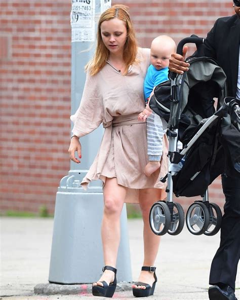 Christina Ricci And Son Out In Brooklyn 5 22 Lipstick Alley