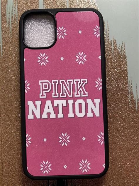 Iphone Case Pink Nation Pink Victoria Secret Phone Case Etsy Pink